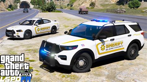 Gta 5 Lspdfr Police Mod Blaine County Sheriff Live Patrol Ford Police Blaine County County