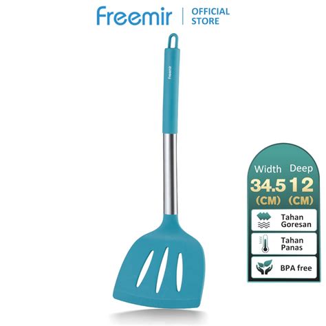 Jual Official Mall Freemir Spatula Sutil Silikon Biru Alat Masak