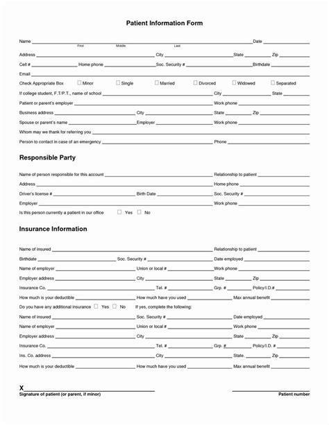 Dental Patient Registration Form Template Beautiful Best S Of Printable