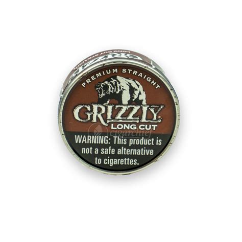 Grizzly Long Cut Straight Chewing Tobacco - Cigar Chief