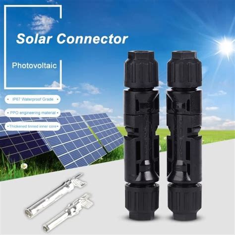 Connecteur solaire PV 1000V Borne solaire boîtier de combinaison