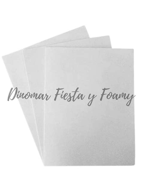 Foamy diamantado tamaño carta paquete con 10 hojas Fomi color a