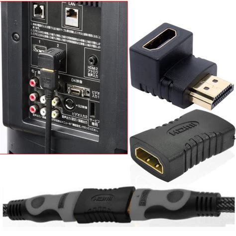 Bảng Giá Combo đầu Chuyển Hdmi Xoay Vuông Góc And đầu Nối Hdmi 2 Cổng Cái