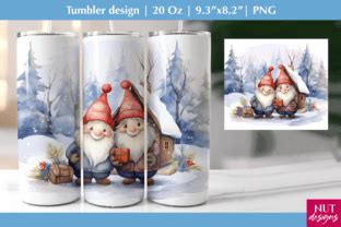 Oz Tumbler Wrap With Gnomes Tumbler Graphic By Natalia Kurtidi