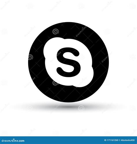 Icono Del Logotipo De Skype Imagen Editorial Ilustraci N De Fondo