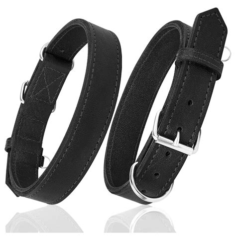 Riparo Dog Collar - Genuine Leather Dog Collars - Adjustable Dog ...