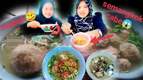 Mabuk Bakso Urat Dan Tetelan Cabai Satu Mangkok Mukbang Bakso