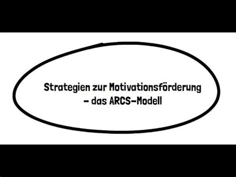 Erkl Rvideo Strategien Zur Motivationsf Rderung Das Arcs Modell