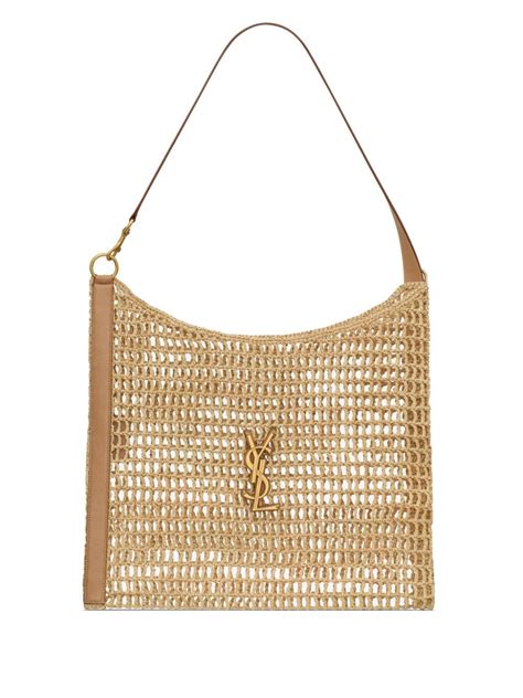 Saint Laurent Raffia Crochet Tote Bag Farfetch