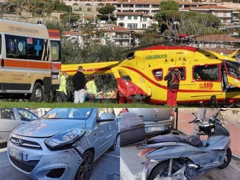 Ventimiglia Scontro Scooter Auto In Corso Genova Grave Un Uomo Foto