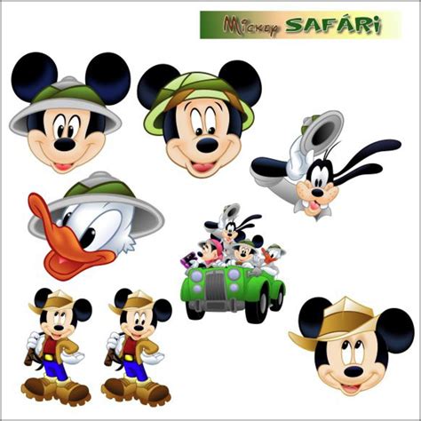 Vetores Mickey Safari Cdr Eps Ai E Png Vetores Cdr