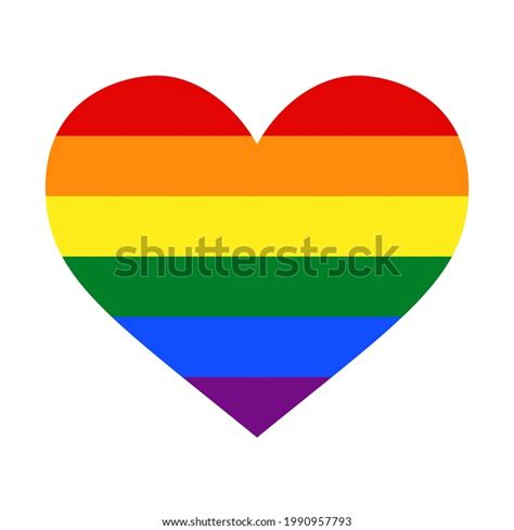 Lgbt Flag Inside Heart Gay Flag Stock Vector (Royalty Free) 1990957793 ...