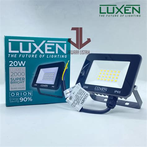 Jual Luxen Led Flood Light Orion Lampu Sorot W W Watt Bergaransi