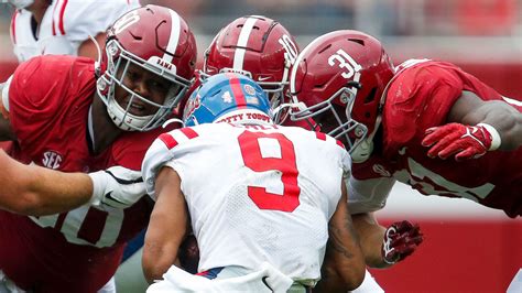 Alabama Football Rolls Ole Miss Turns Sec Blockbuster Into Dud Sports Illustrated