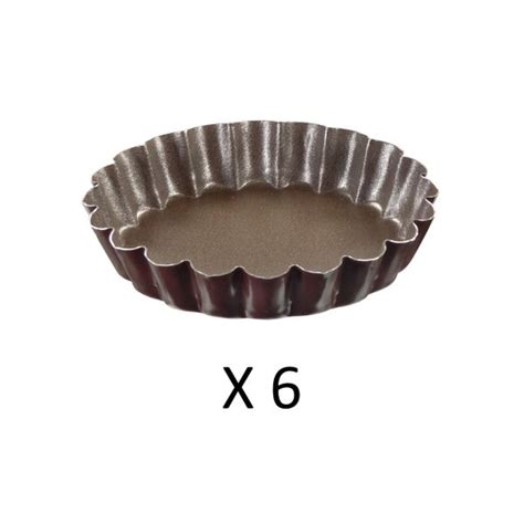 Lot de 6 Moules à tartelette 10cm Gobel Culinarion