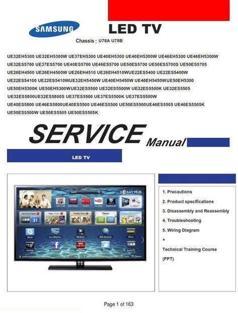 Samsung Ue26eh4500 Ue26eh4500w Led Tv Service Manual Serviceandrepair