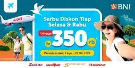 Promo Kartu Kredit Bni Nikmati Diskon Tiket Pesawat Di Traveloka