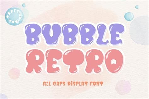 Bubble Retro - Cute Display Font Trio