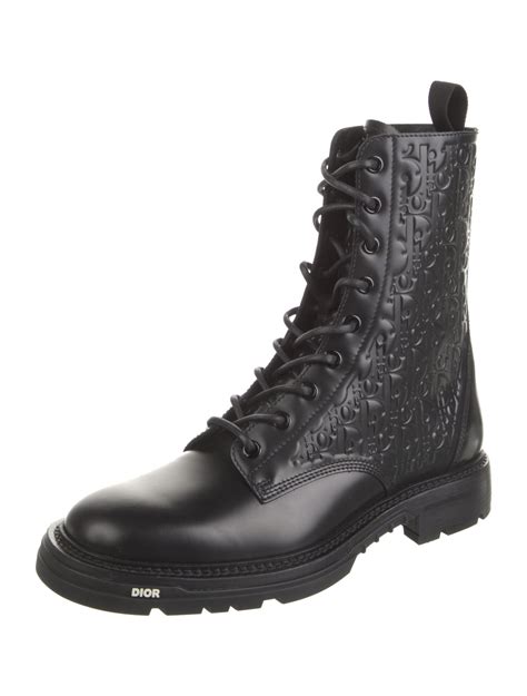 Dior Men Leather Combat Boots Black Boots Shoes Diorm30280 The