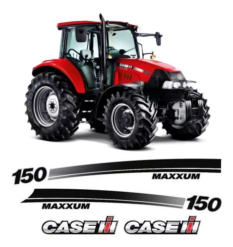 Kit Adesivo Trator Case Maxxum 180 Faixas Laterais Completo