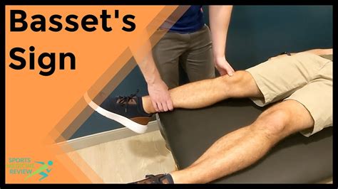 Bassets Sign For Patellar Tendonitis YouTube