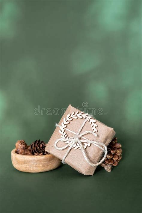 Christmas And Zero Waste Eco Friendly Packaging Wrapped Gifts In