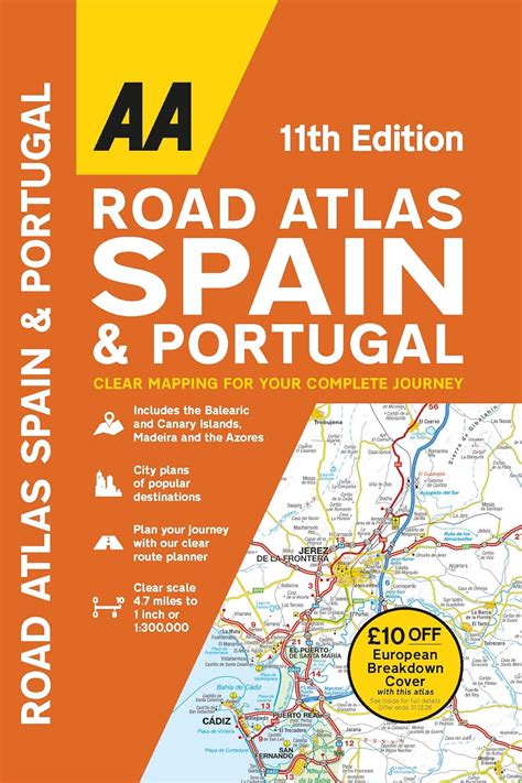 Buy Spain & Portugal Road Atlas by AA (2023) – The Chart & Map Shop