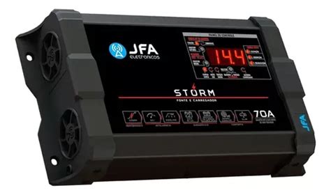 Fonte Carregador Automotiva 70a Jfa Storm Bivolt Automático