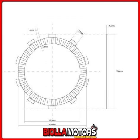 741308 Frizione Disco Singolo Guarnito Fcc Honda Cb T Hawk 2cil 400