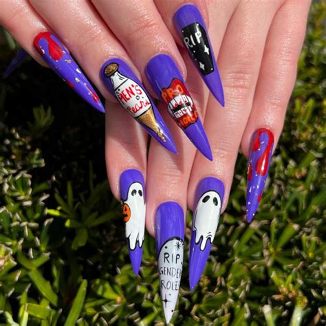 40 Wickedly Halloween Nail Art Ideas Horror Comics