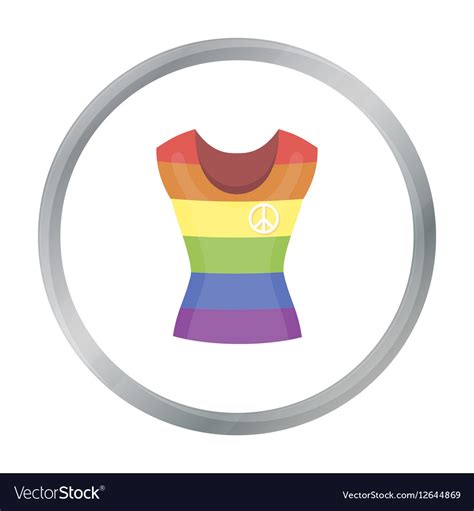 Dress Icon Cartoon Single Gay From The Big Vector Image