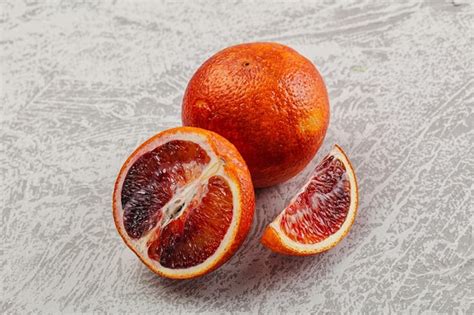 Premium Photo Red Sicilian Orange Ripe And Juicy