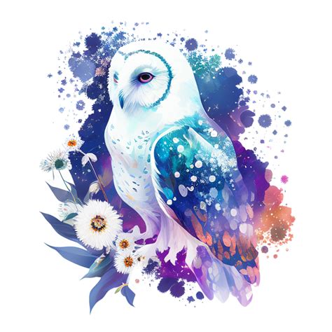 Watercolor Owl Clipart Owl Ai Generative 24177119 Png