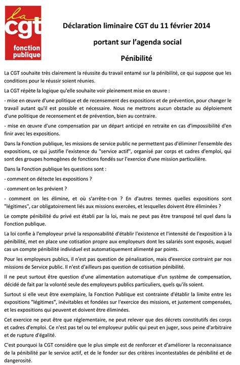 Cgt Tat D Claration Liminaire Cgt Du F Vrier Portant Sur L