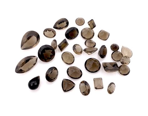 Lot Cttw Assorted Smoky Quartz Gemstones