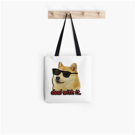 "Doge deal with it dog meme" Tote Bag by gilbertop | Redbubble