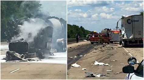 Fiery Crash Leaves 1 Dead Shuts Part Of I 40 For Hours State Police