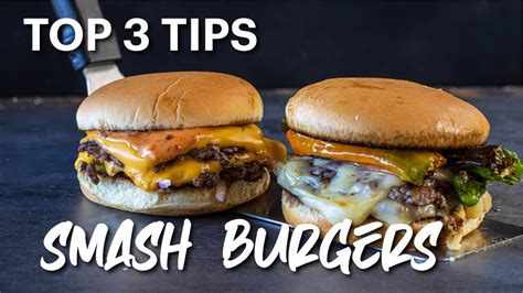 How To Make Smash Burgers At Home Top 3 Tips On The Griddle Youtube