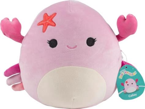 Squishmallows Cailey The Pink Crab With Starfish Pin Squishy