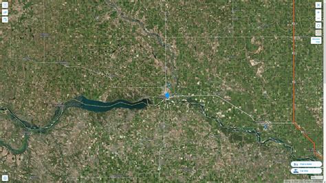 Yankton South Dakota Map and Yankton South Dakota Satellite Image