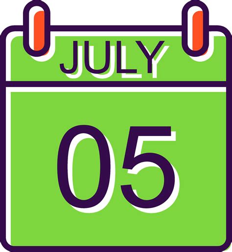 july filled design icon  vector art  vecteezy