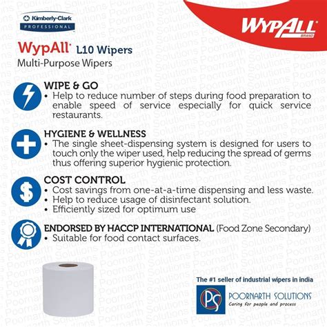 Kimberly Clark Wypall Wiper Roll White Pack Of X Sheets