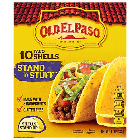 Old El Paso Taco Shells Stand N Stuff Ea Shop Walter Mart