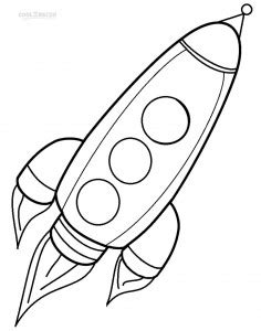 Printable Rocket Ship Coloring Pages For Kids