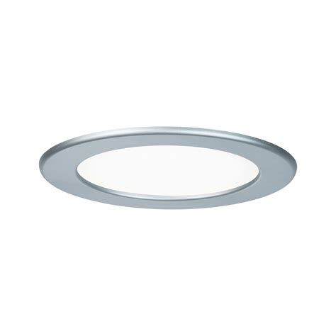 Panneau encastré LED IP44 rond 170mm 12W 850lm 4000K Chrome mat