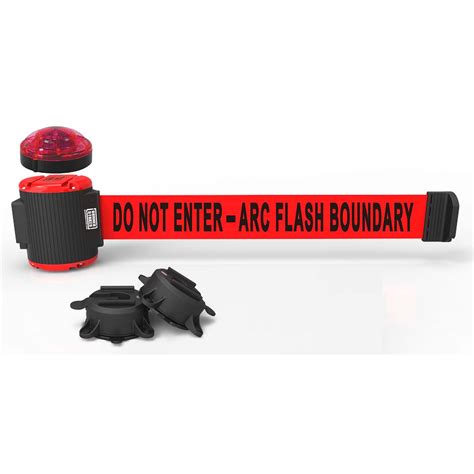 30 Magnetic Wall Mount With Light Kit Red Do Not Enter Arc Flash