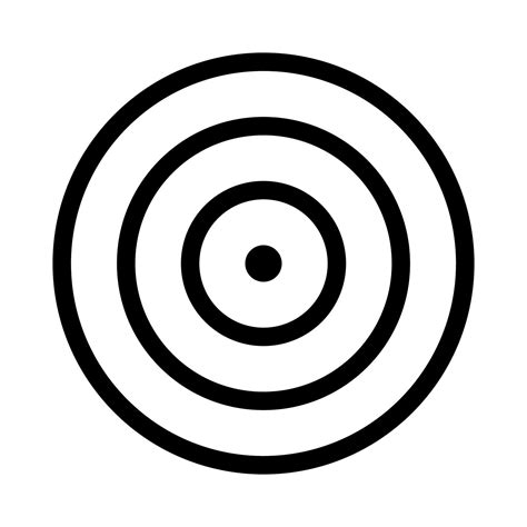 Bullseye Icon On White Background Vector Illustration Eps 10