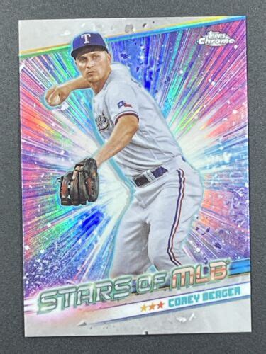 Corey Seager Topps Series Csmlb Stars Of Mlb Chrome Rangers