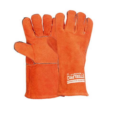 Guante Soldador Carnaza Naranja Spro Proveedor Industrial Online