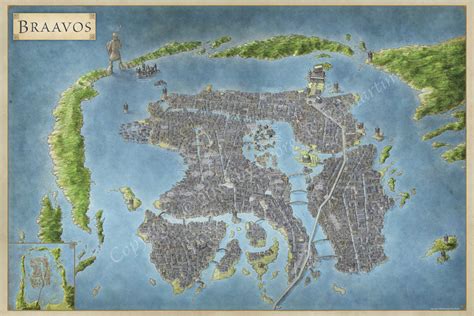 Braavos Game Of Thrones - The Free City of Braavos - Fantastic Maps